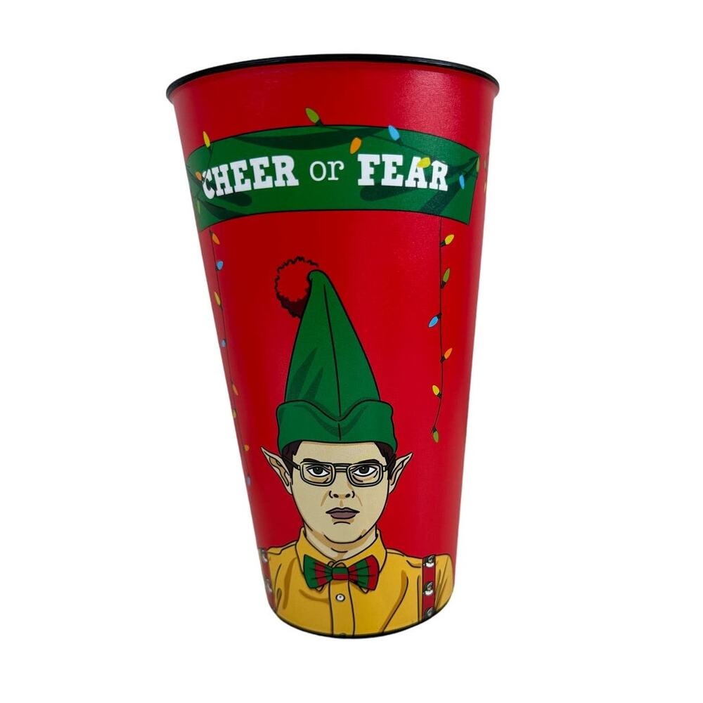 NWOT The Office TV 6 Christmas Plastic Cups Holiday Party Décor Decorations